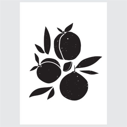 Posteri ili Slike na platnu | B&W Fruits
