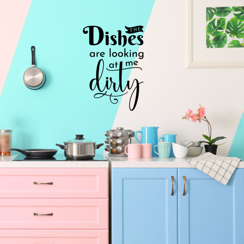 Tekstualne Naljepnice Za Kuhinju | Dirty Dishes - Slika 5