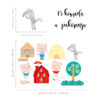 Naljepnice za zid dječje sobe | Gentle Little Piglets - Slika 2