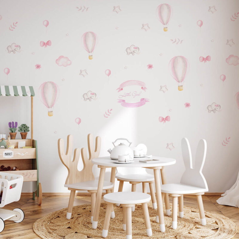 Naljepnice za zid dječje sobe | Welcome Little Girl - Slika 3