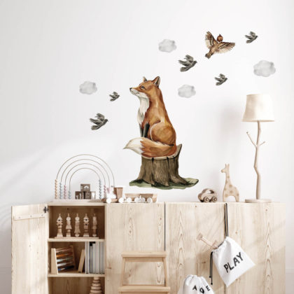 Naljepnice za zid dječje sobe | Fox's Secret Life | HIAWorkshop®
