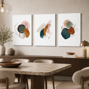 Posteri ili Slike na platnu | Goldish Abstract Deep Green