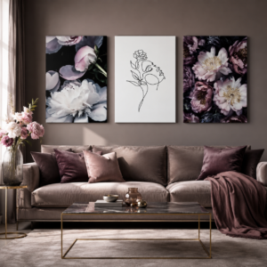Posteri ili Slike na platnu | Line Art & Flowers