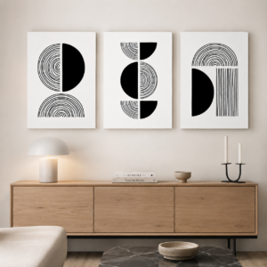 Posteri ili Slike na platnu | Semi Geometric Mono