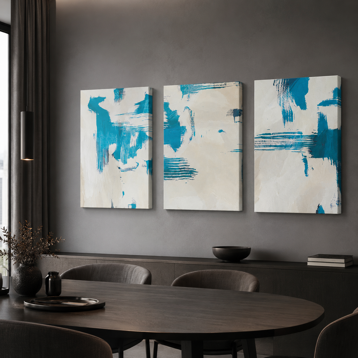 Slike za zid na platnu Imaginary Horizons Turquoise HIA Workshop