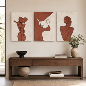 Posteri ili Slike na platnu | Shape of You Terracotta