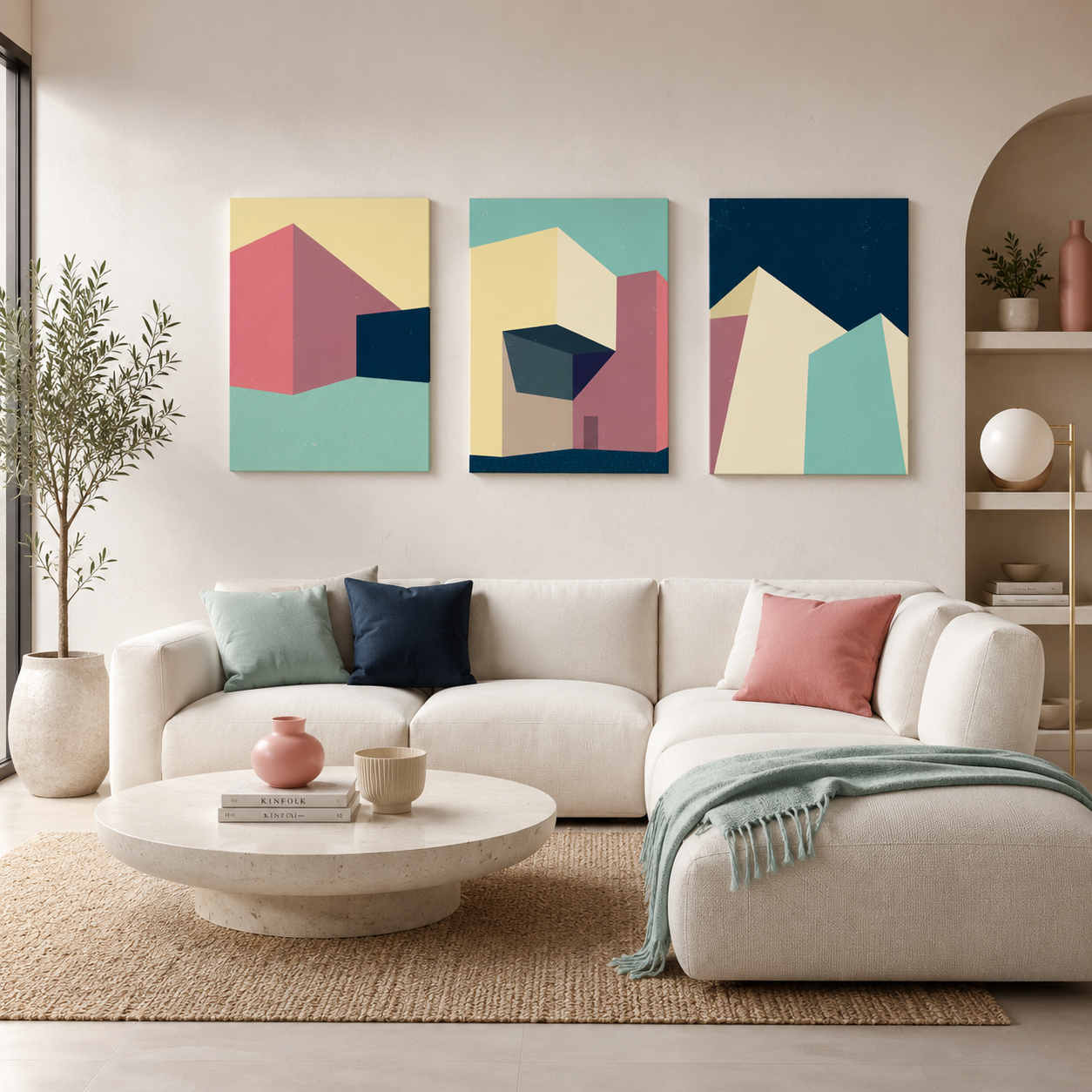 Slike za zid na platnu Pastel Architecture HIA Workshop