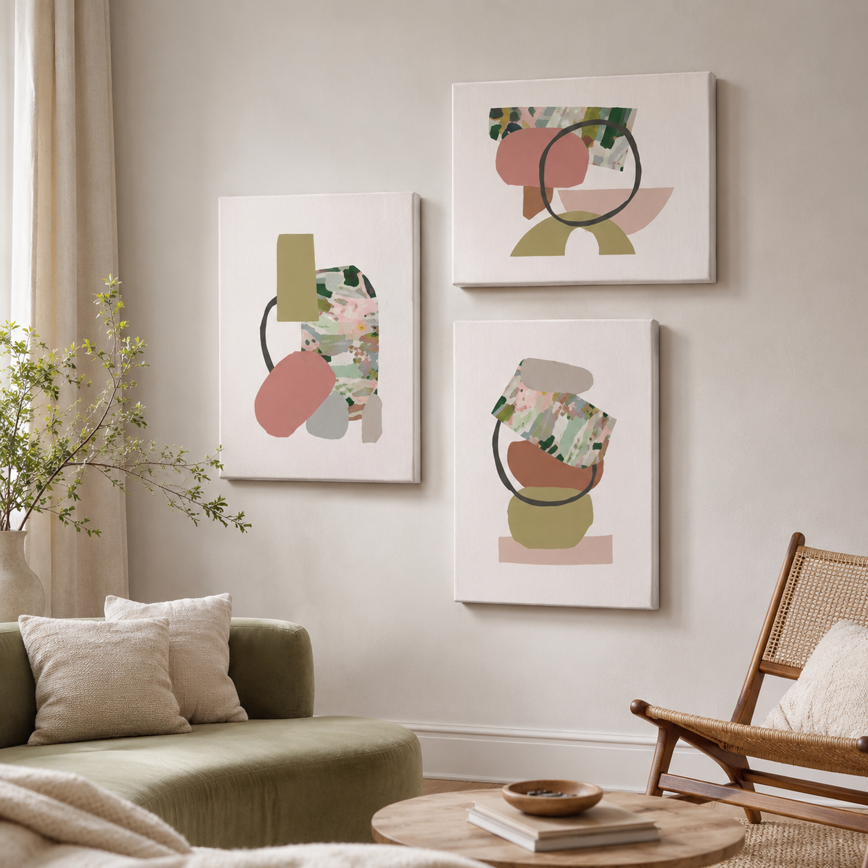 Slike za zid na platnu Pistachio Mosaic HIA Workshop