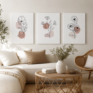 Posteri ili Slike na platnu | Taupe Flowers