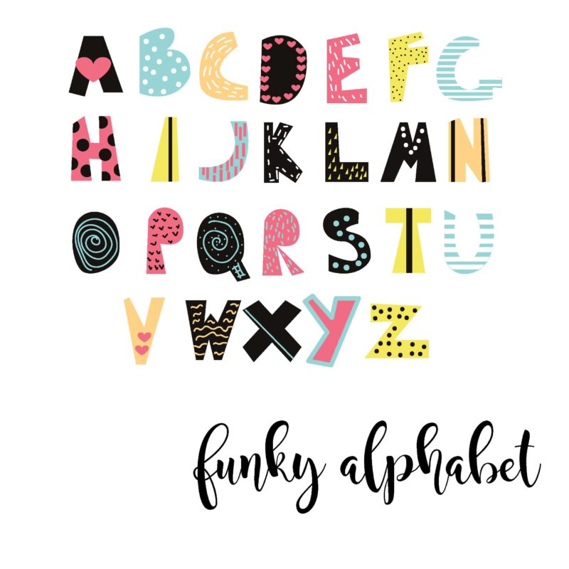 Slova Naljepnice - Funky Alphabet - Dječja Abeceda - Složite Sami Svoje Ime!