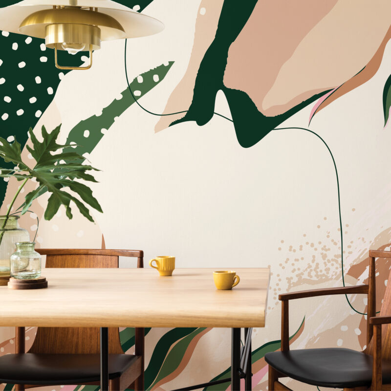 Tapete za zid | Dizajnerski Mural | Beige Jungle