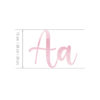 Watercolor Alphabet 1 - Medium - Visina (prvog slova) 20 cm - Slika 4