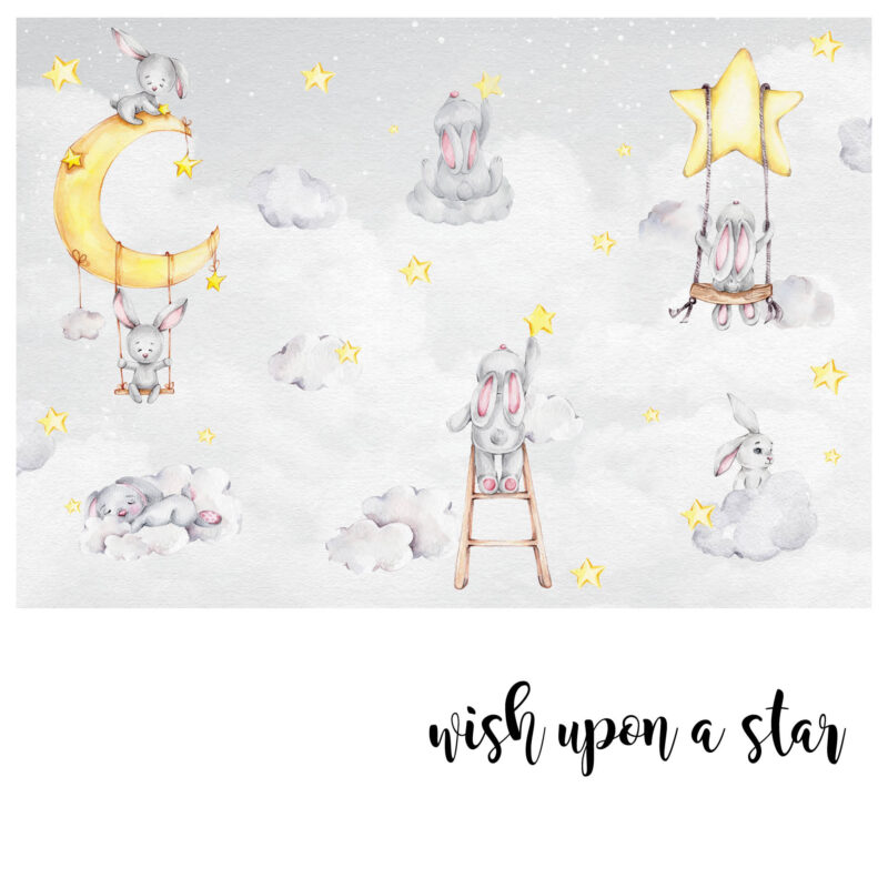 Zidna Tapeta Za Dječju Sobu | Wish Upon A Star - Slika 2