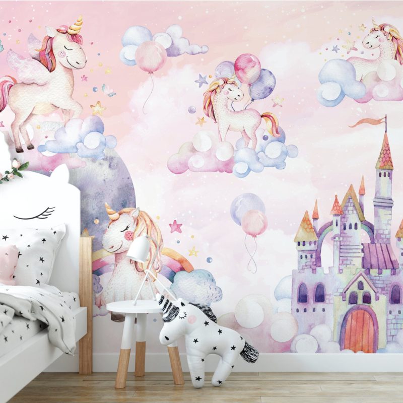 Zidna Tapeta Za Dječju Sobu - Mural - Magic Unicorn Zidna Tapeta - Mural