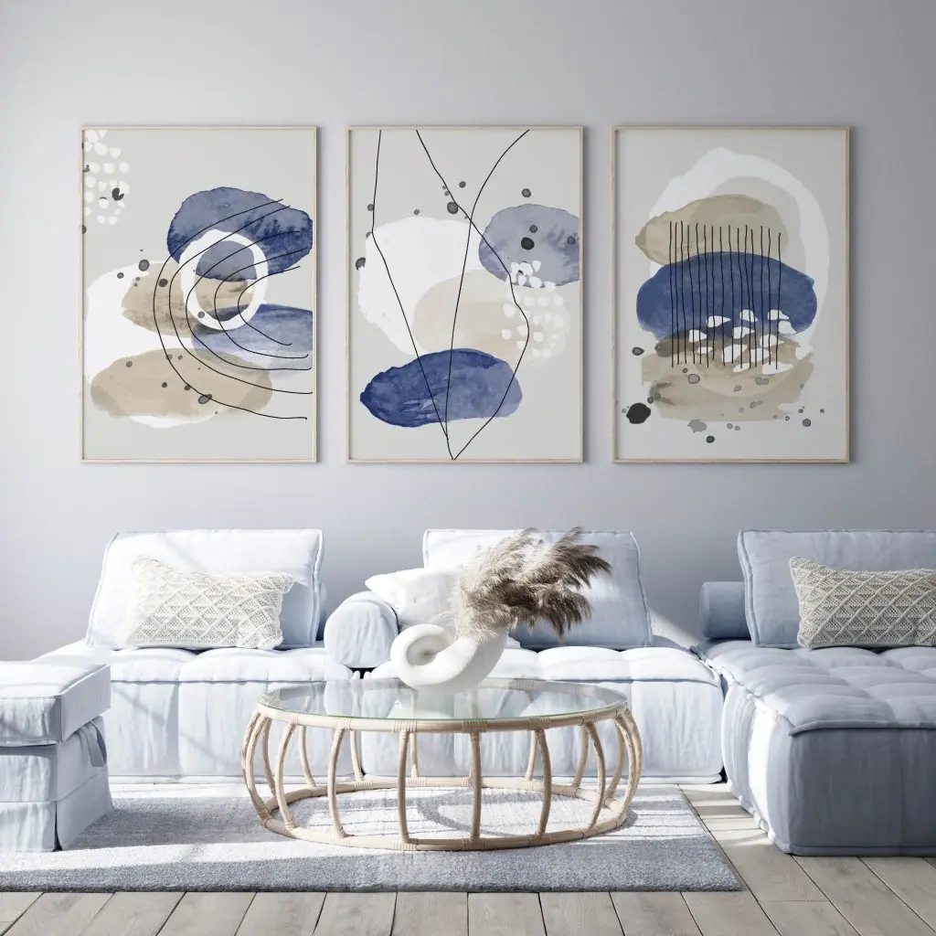 Dancing Clouds - set slika na platnu