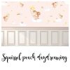 Zidna Tapeta Za Dječju Sobu | Squirrel Peach Daydreaming - Slika 2