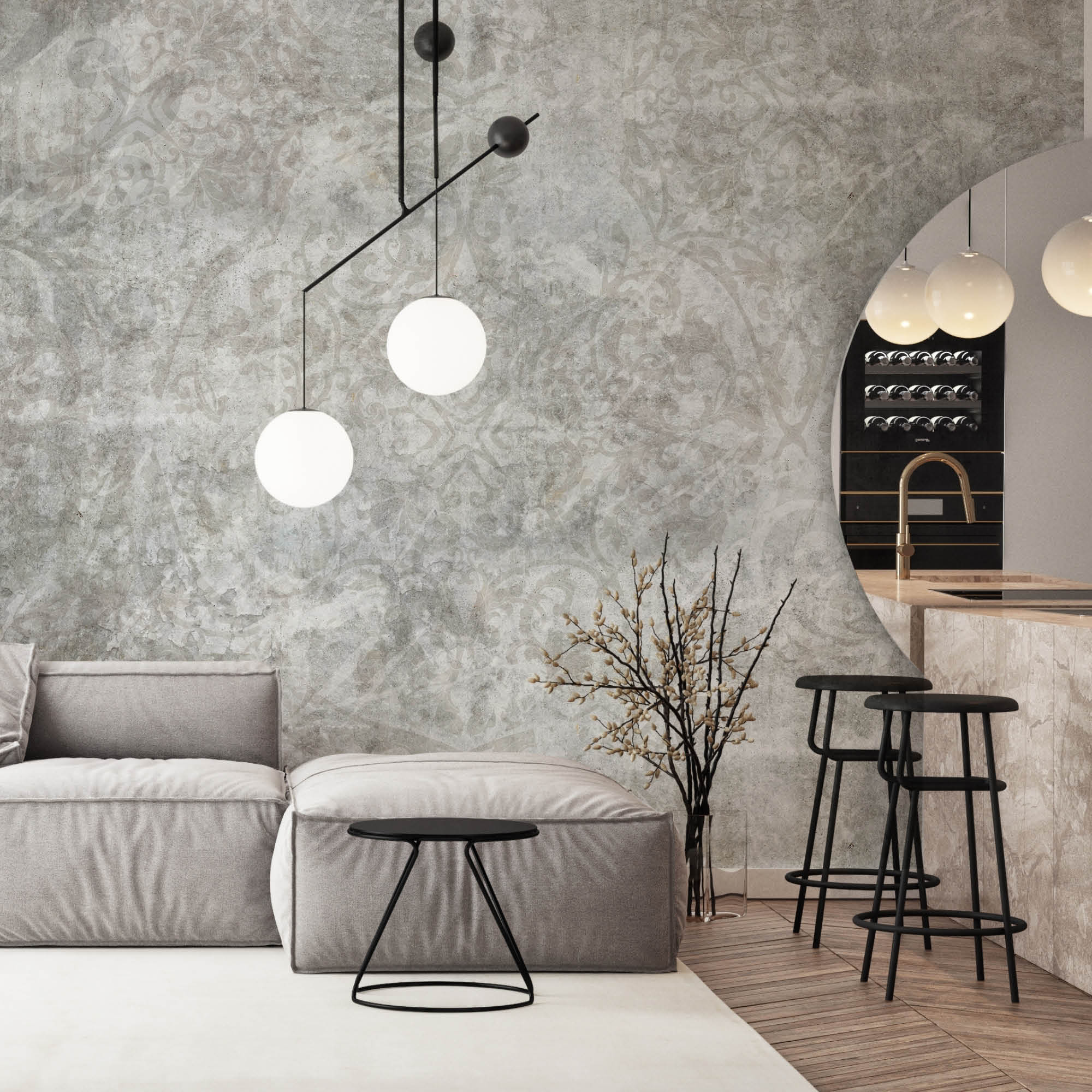 Tapete za zid | Dizajnerski Mural | Worn Elegance - Slika 3