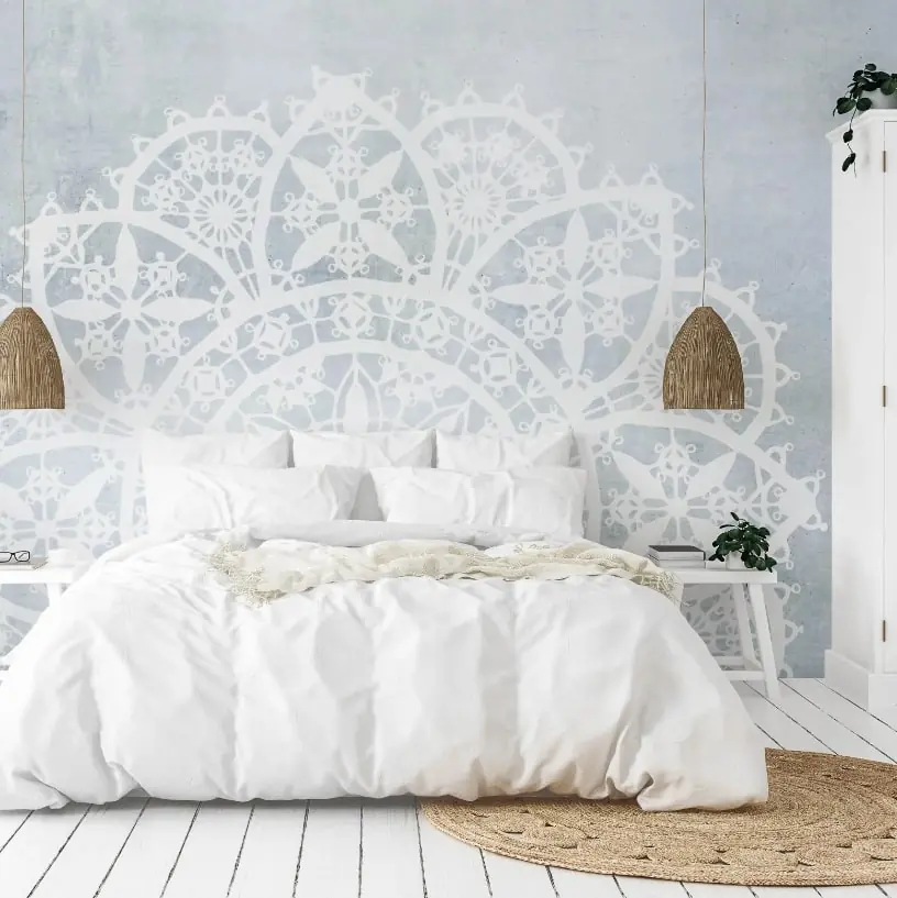 Tapete za zid | Dizajnerski Mural | Delicate Lace
Tapeta “Delicate Lace” unosi eleganciju i sofisticiranost u svaki prostor. Inspirirana klasičnom čipkom, ova tapeta sa svojim bijelim i svijetlosivim tonovima te pažljivo izrađenim čipkastim uzorcima stvara dojam profinjenosti i lakoće.