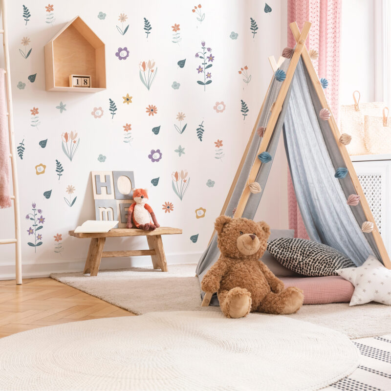 Tekstilne naljepnice za zid | Blossom Joy