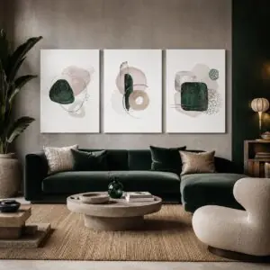 Posteri ili Slike na platnu | Gentle Abstract Green