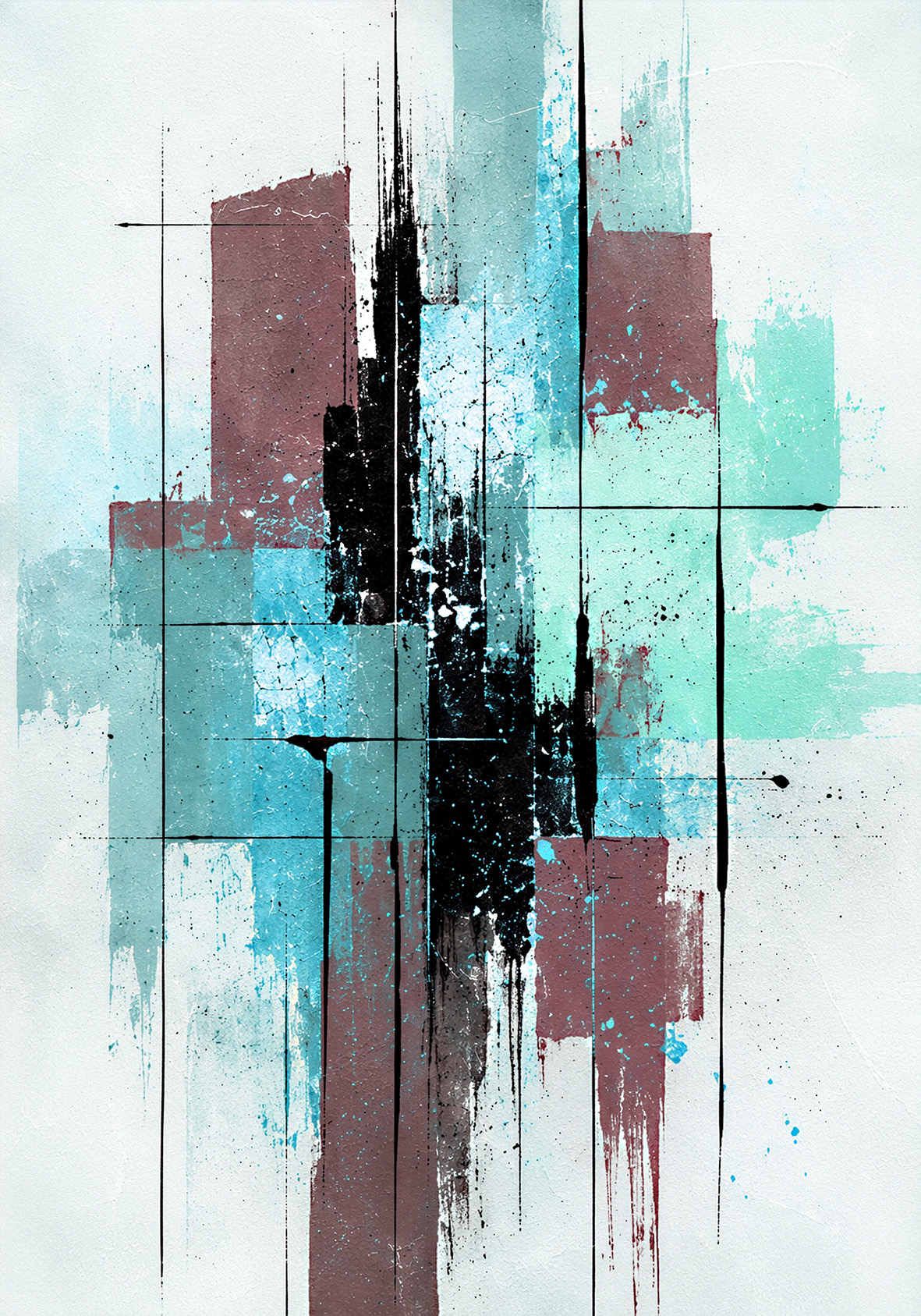 Posteri ili Slike na platnu | Aqua Cadence - Slika 3