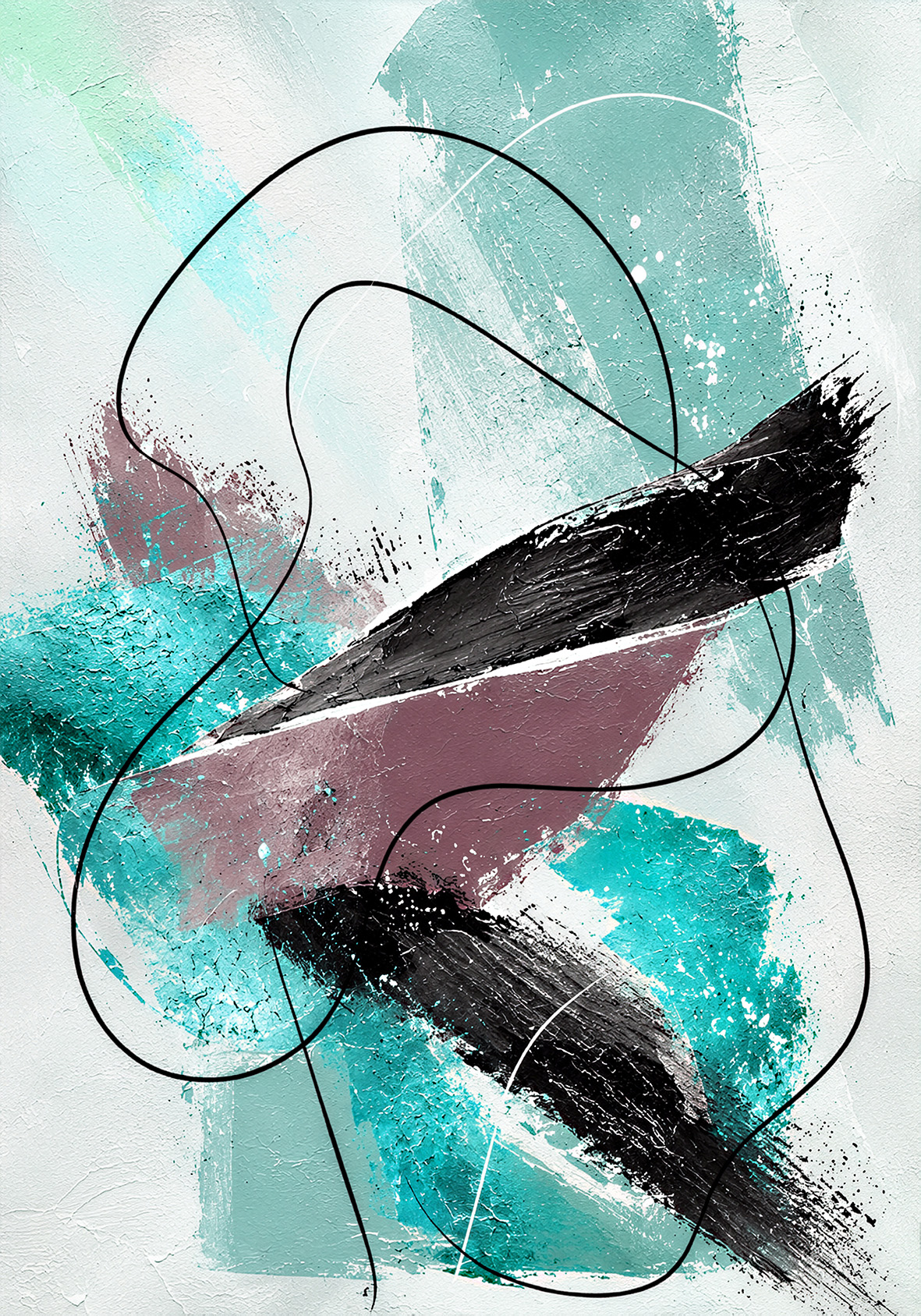 Posteri ili Slike na platnu | Aqua Cadence - Slika 4